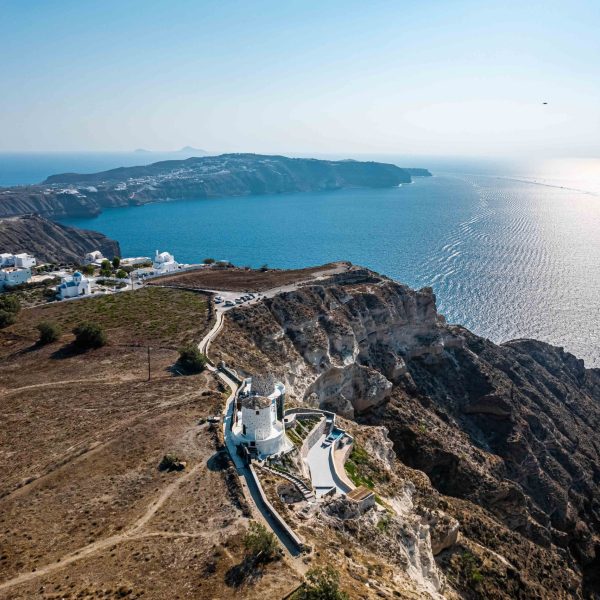 Megalochori,And,Santorini,Caldera,,Greece Megalochori and Santorini Caldera, Greece